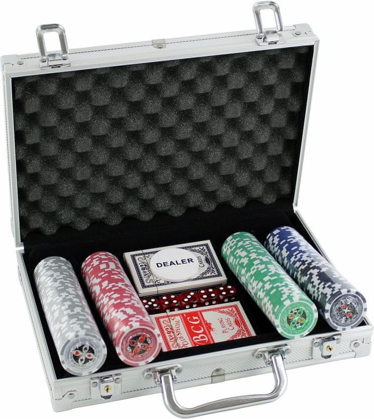 Master poker set 200 v kufříku Deluxe s označením hodnot - obrázek 1