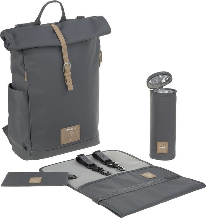 Lässig 4family Batoh Lässig Green Label Rolltop Backpack Grey 2020 - obrázek 2