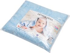 Dětská deka lama - CHLUPÁČKOVÁ modrá - NewBaby - obrázek 3