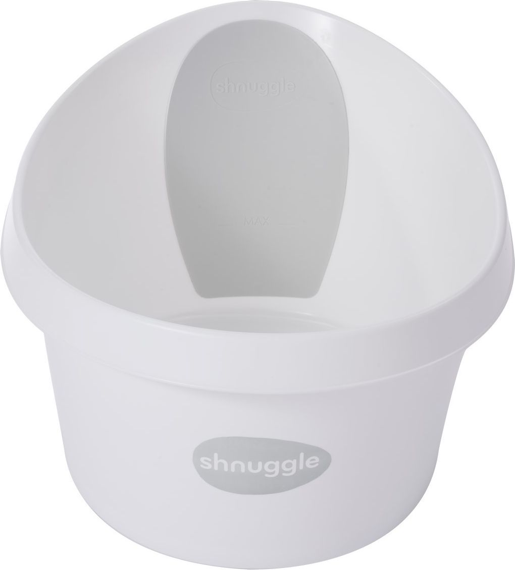 SHNUGGLE Vanička Toddler /větší/ bílá se světle šedou opěrkou - obrázek 1