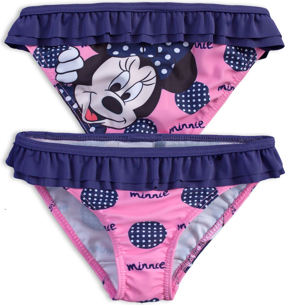 Dívčí plavky DISNEY MINNIE PUNTÍK růžové Velikost: 104 - obrázek 1