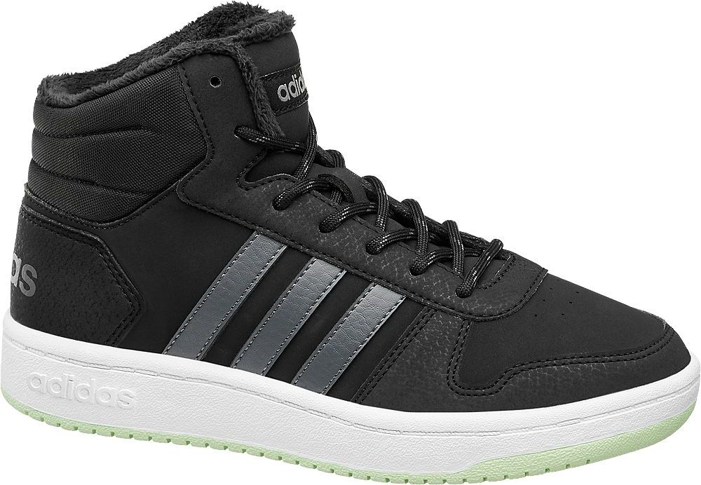 Deichmann - adidas Černé kotníkové tenisky Adidas Hoops Mid 2.0 37 černá - obrázek 1