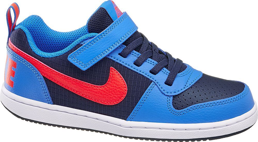 Deichmann - NIKE Modré tenisky na suchý zip Nike Court Borough Low 28.5 modrá - obrázek 1