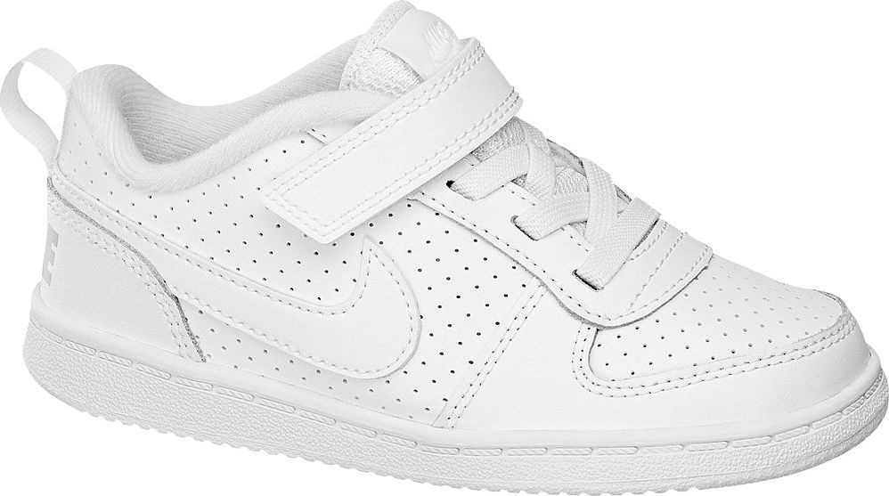 Deichmann - NIKE Bílé tenisky na suchý zip Nike Court Borough Low 32 bílá - obrázek 1