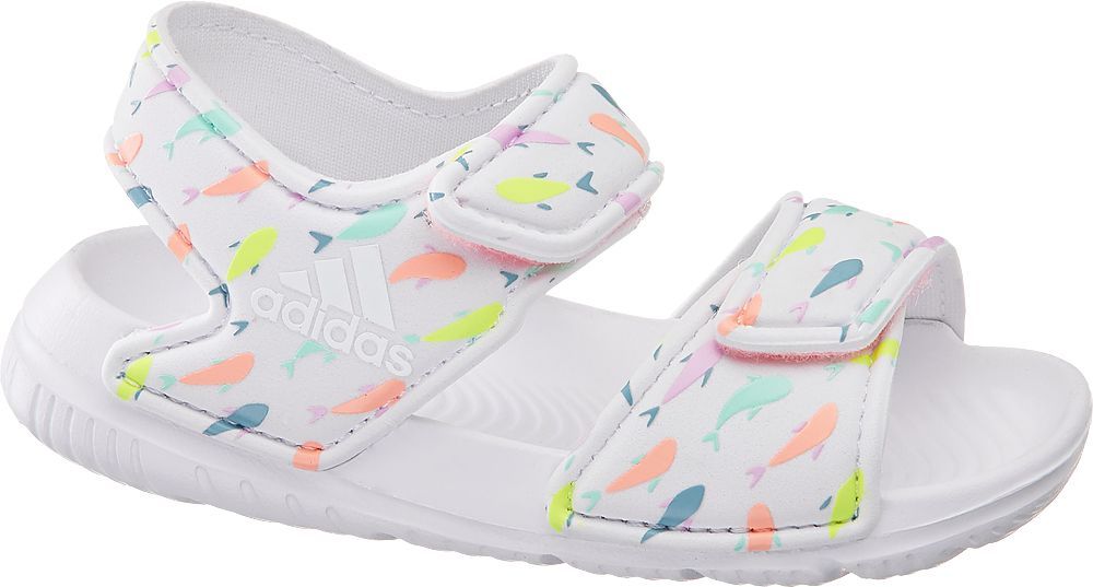 Deichmann - adidas Bílé dětské plážové sandály Alta Swim I 22 bílá - obrázek 1