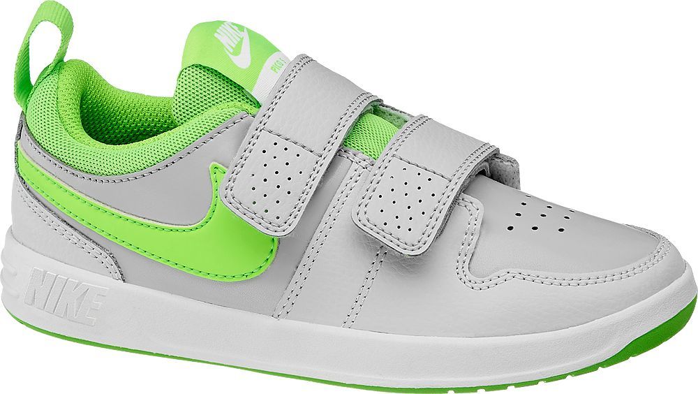 Deichmann - NIKE Šedé tenisky na suchý zip Nike Pico 5 Psv 30 šedá - obrázek 1