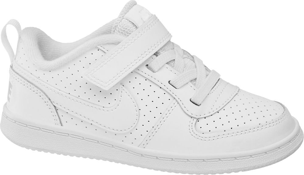 Deichmann - NIKE Bílé dětské tenisky na suchý zip Nike Court Borough 22 bílá - obrázek 1