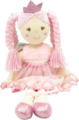 Hadrová panenka Paula-princezna, Tulilo, 50 cm - růžová - obrázek 1