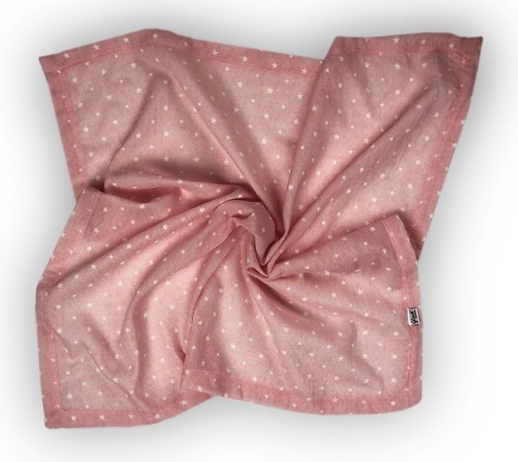 Dětská deka 70x70 cm LittleUp Stars Pink 2020 - obrázek 1