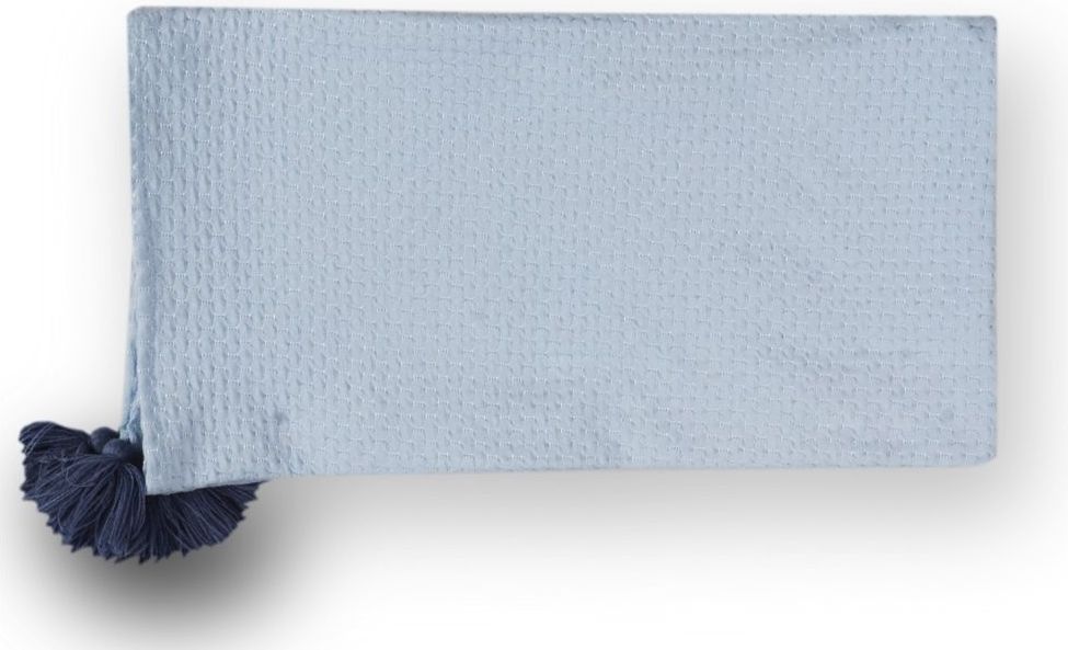 Dětská deka s třásněmi 75x100 cm LittleUp Blue/Blue 2020 - obrázek 1