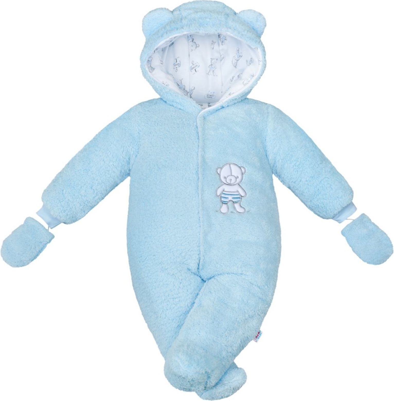Zimní kombinézka New Baby Nice Bear modrá - Zimní kombinézka New Baby Nice Bear modrá - obrázek 1