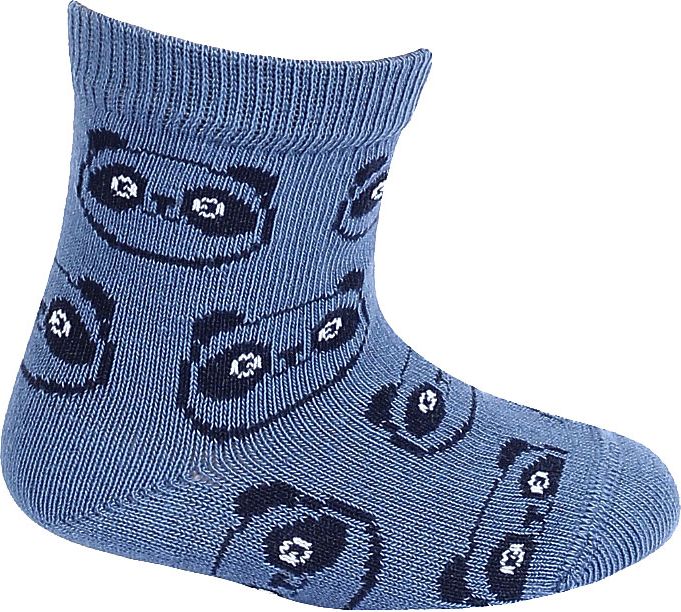 Kojenecké chlapecké vzorované ponožky WOLA PANDY modré Velikost: 18-20 - obrázek 1