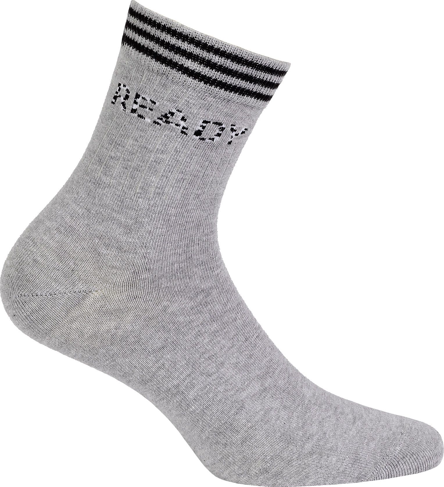 Dívčí ponožky s nápisem WOLA READY šedé Velikost: 33-35 - obrázek 1