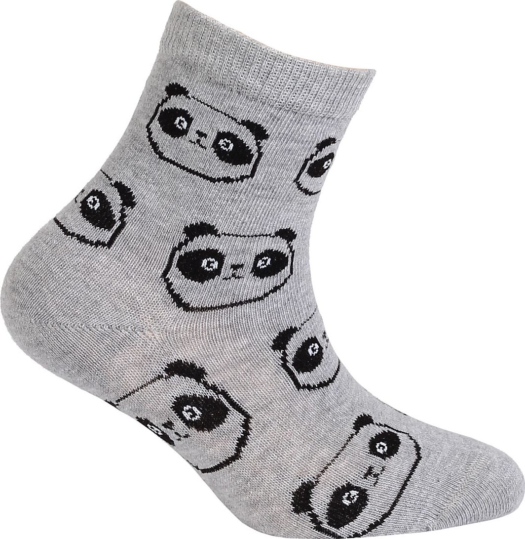 Chlapecké ponožky se vzorem WOLA PANDY šedé Velikost: 21-23 - obrázek 1