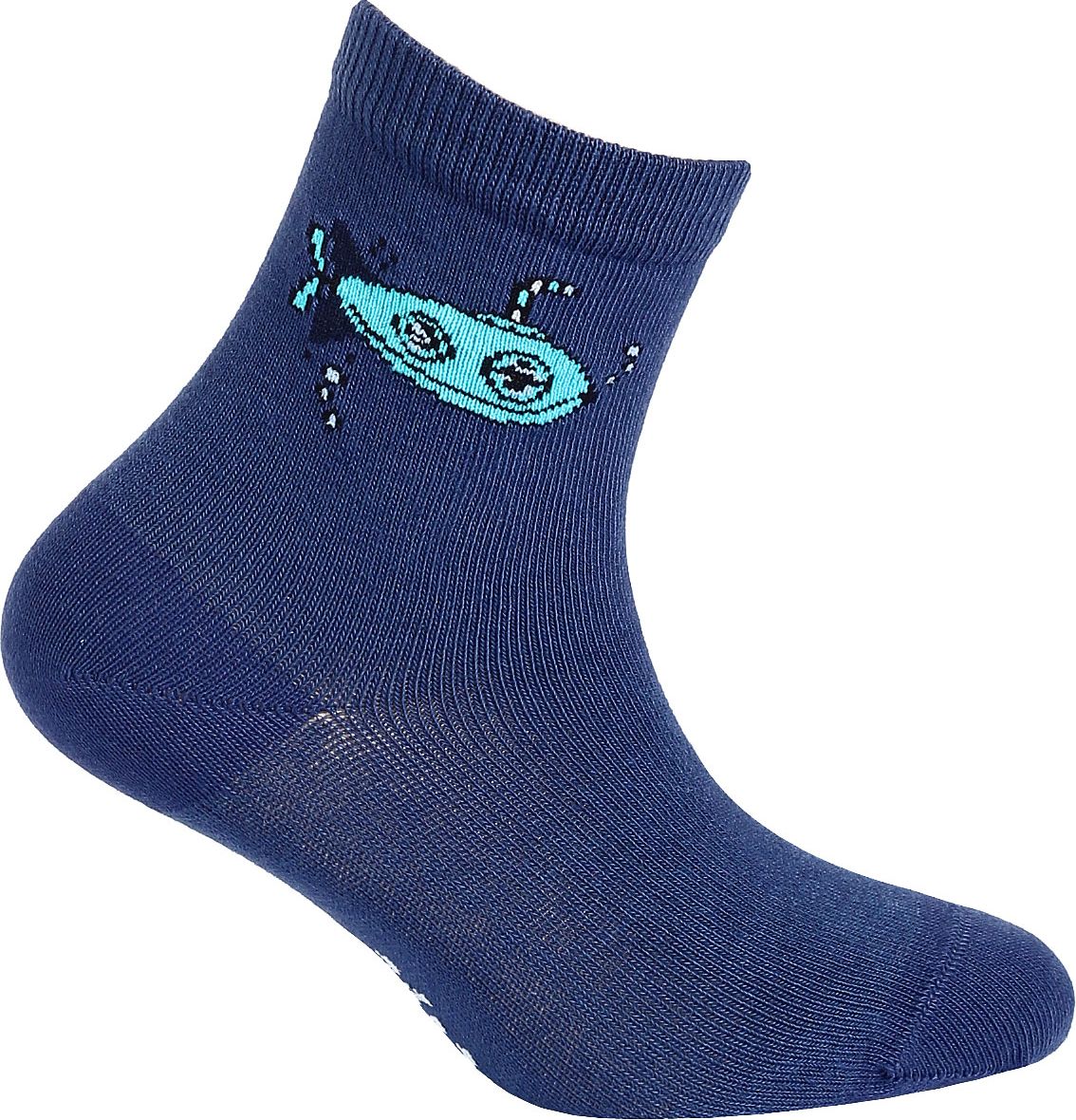 Chlapecké vzorované ponožky WOLA PONORKA modré Velikost: 21-23 - obrázek 1