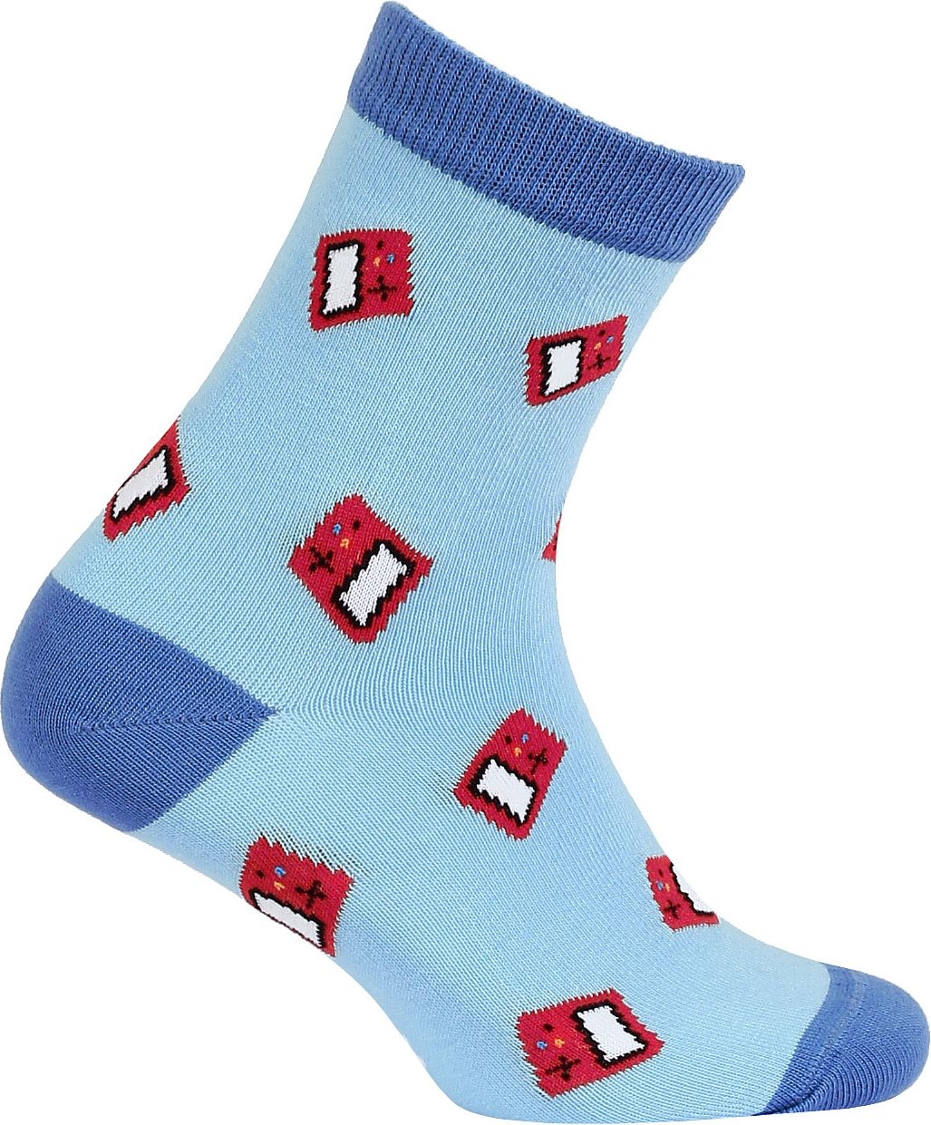 Chlapecké ponožky WOLA DIGI HRA modré Velikost: 30-32 - obrázek 1