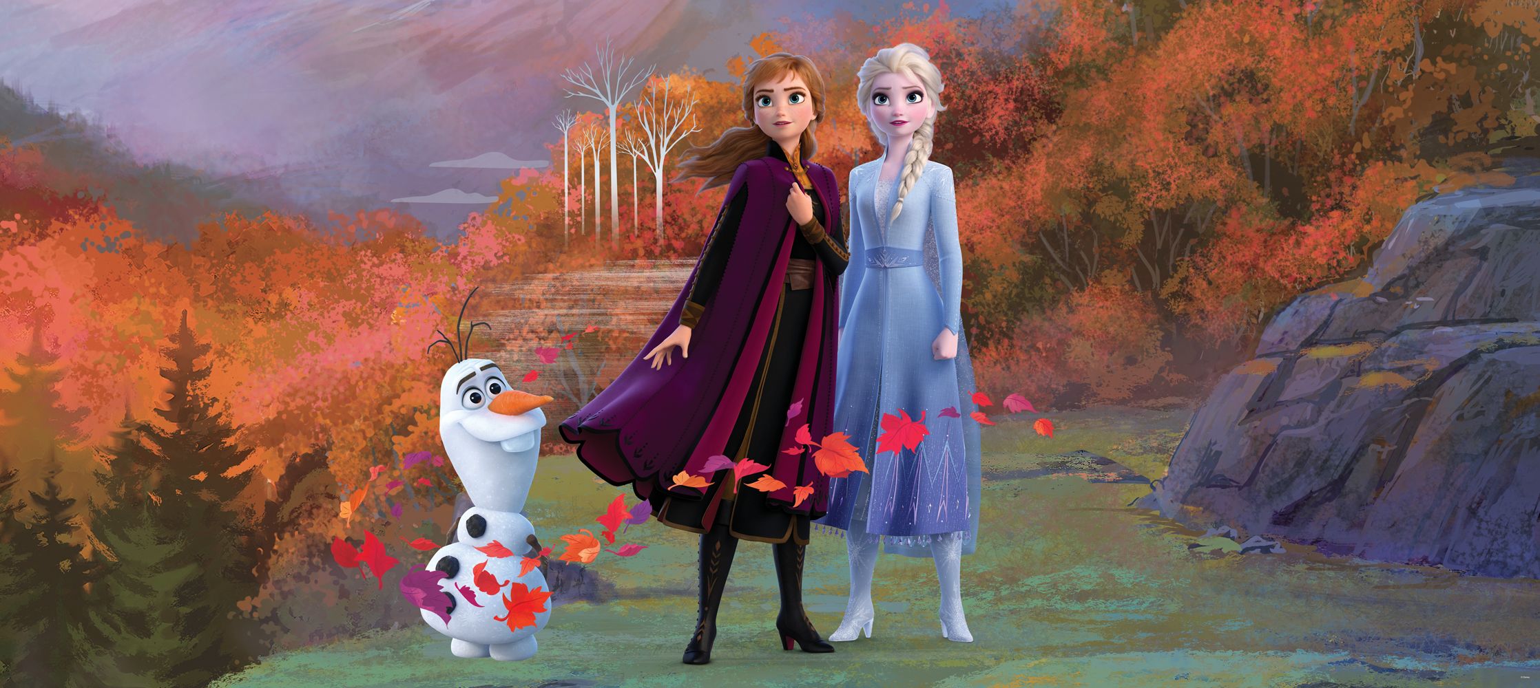 FOTOTAPETA FROZEN 2 LEAVES - obrázek 1