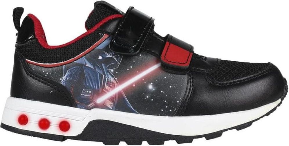 Cerda Chlapecké tenisky Star Wars Darth Vader svítící LED černé Velikost: 26 - obrázek 1