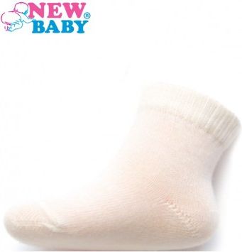 Kojenecké bavlněné ponožky New Baby bílé, Bílá, 56 (0-3m) - obrázek 1