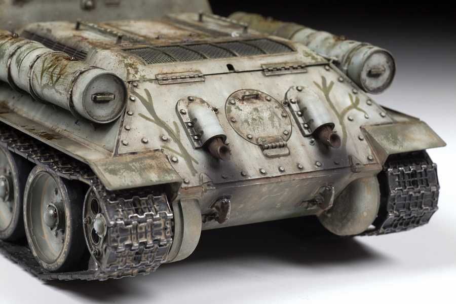 ZVEZDA Model Kit military 3691 - Soviet tank Destroyer SU-122 (1:35) - obrázek 5