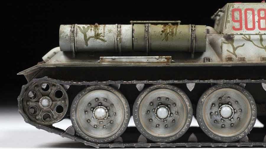 ZVEZDA Model Kit military 3691 - Soviet tank Destroyer SU-122 (1:35) - obrázek 6