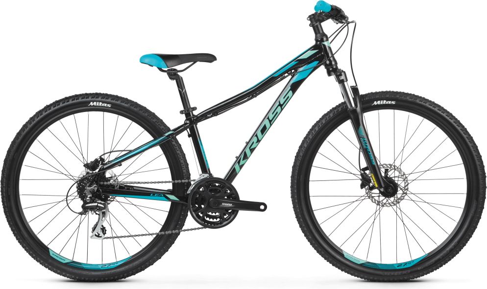 Kross Kross Lea 5.0 29" - model 2022 černo-tyrkysová - S (17'') - obrázek 1