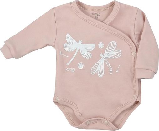 KOALA | Koala Vážka | Kojenecké celorozepínací body Koala Vážka vintage růžové | Růžová | 62 (3-6m)
