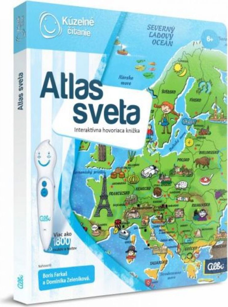 Albi Kúzelné čítanie Kniha Atlas sveta SK - obrázek 1
