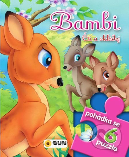 Pohádkové čtení s puzzle - Bambi čti a skládej - SUN - obrázek 1
