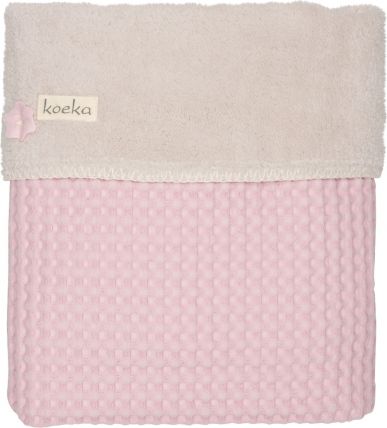 Koeka Deka do kočárku Oslo, waffle/teddy old baby pink/pebble - obrázek 1