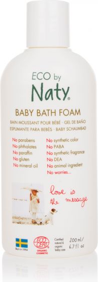 Pěná do koupele 200 ml Naty Nature Babycare Eco - obrázek 1