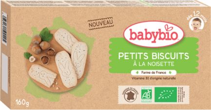 BabyBio sušenky lískový ořech 160g - obrázek 1