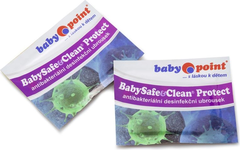 Babypoint BabySafe&Clean Cleaner, dezinfekční vlhčený ubrousek - obrázek 1