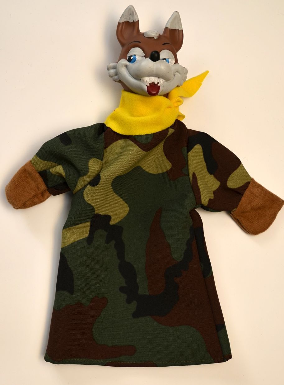 Maňásek na ruku - vlk - obrázek 1