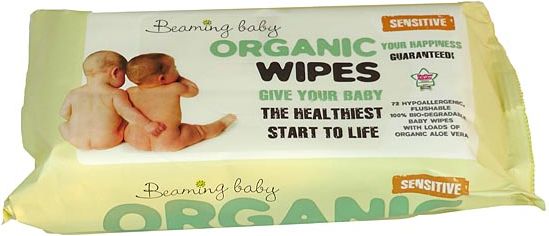 Beaming baby Organické vlhčené ubrousky Beaming baby s vůní (72 ks) - obrázek 1