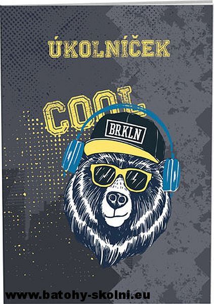 Školní úkolníček Stil A6 Cool Bear Medvěd - obrázek 1