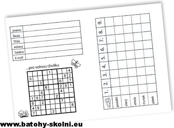Školní úkolníček Stil A6 Cool Bear Medvěd - obrázek 3