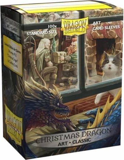 Dragon Shield Obaly na karty Dragon Shield Classic Art Sleeves - Christmas Dragon – 100 ks - obrázek 1
