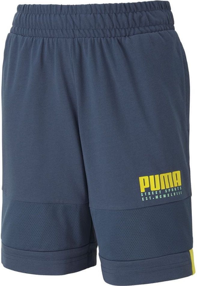 Puma chlapecké kraťasy Alpha Jersey Shorts B Dark Denim 110 tmavě modrá - obrázek 1