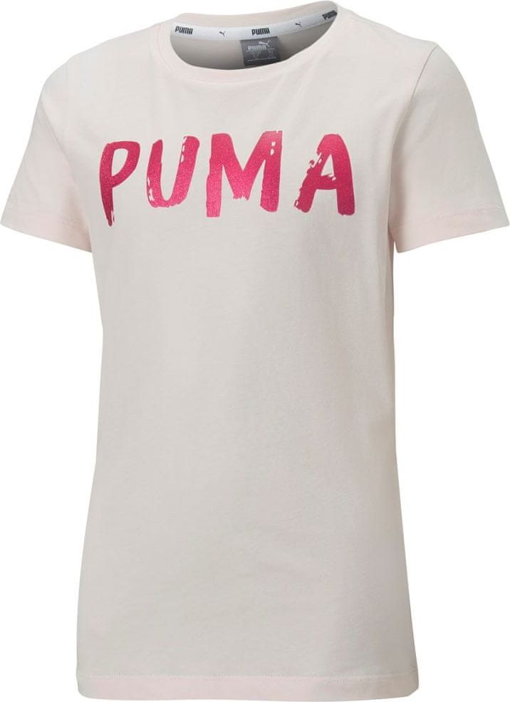 Puma dívčí tričko Alpha Tee G Rosewater 104 růžová - obrázek 1