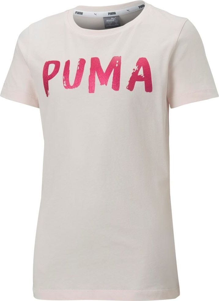 Puma dívčí tričko Alpha Tee G Rosewater 110 růžová - obrázek 1