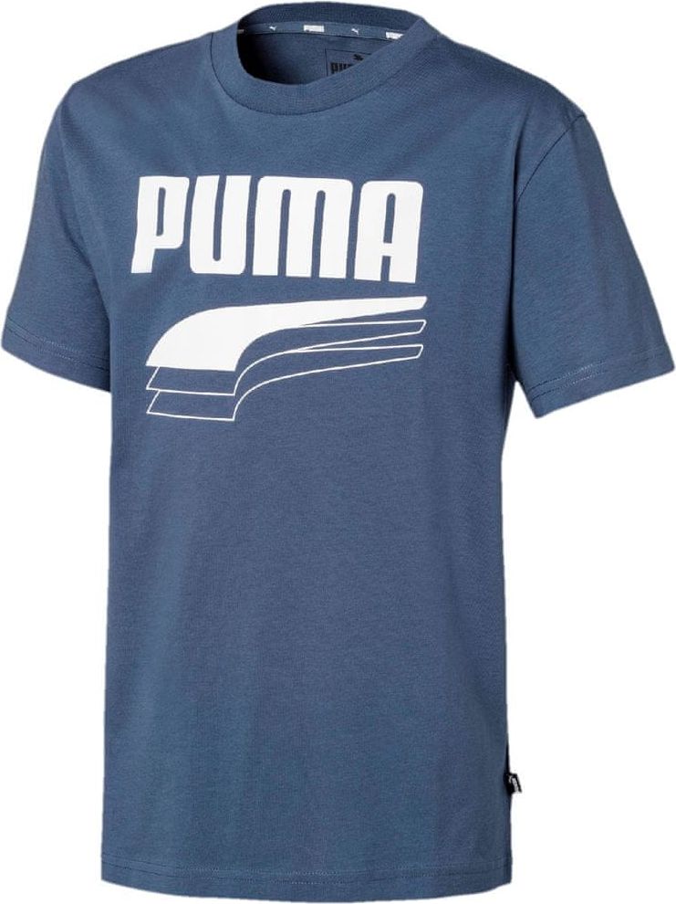 Puma chlapecké tričko Rebel Bold Tee B Dark Denim 116 tmavě modrá - obrázek 1