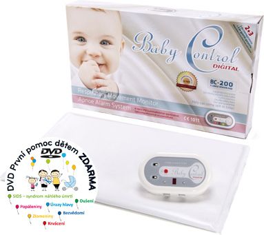 Baby Control Digital Monitor dechu 1 podložka + Dárek DVD - První pomoc dětem - obrázek 1