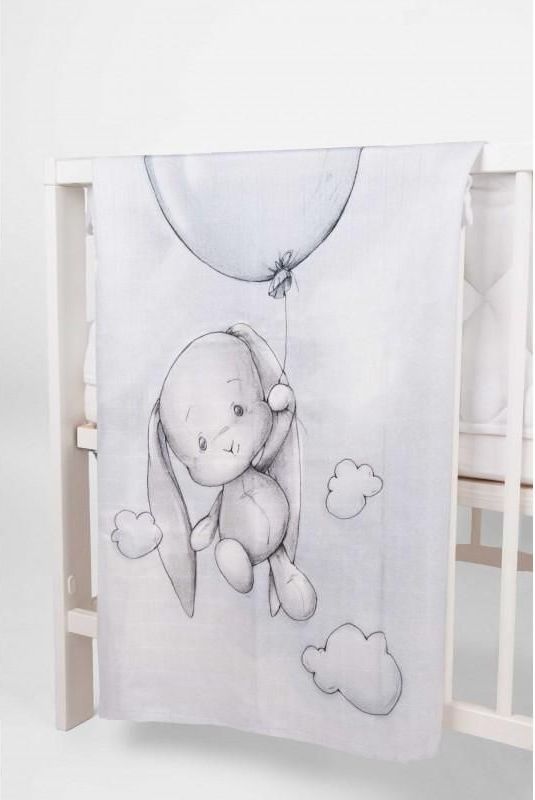 Effiki  Bambusová swaddle přikrývka 70x95 Effík s balónem - obrázek 2