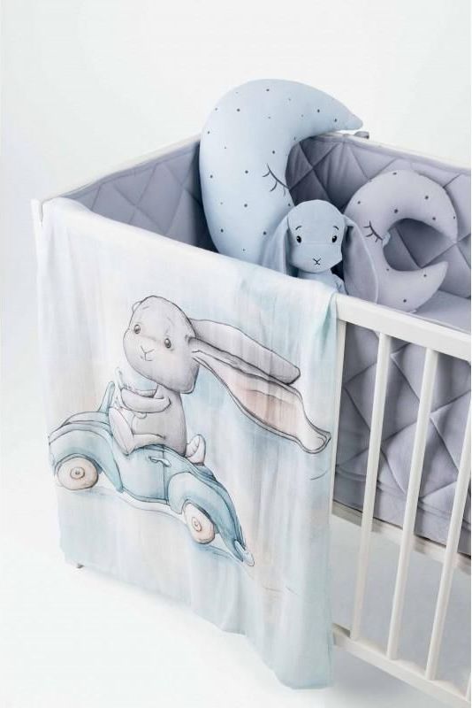 Effiki  Bambusová swaddle přikrývka 70x95 Effík závodník - obrázek 4