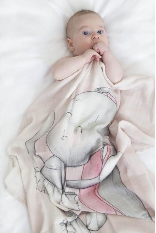 Effiki  Bambusová swaddle přikrývka 70x95 tančící balerína - obrázek 2