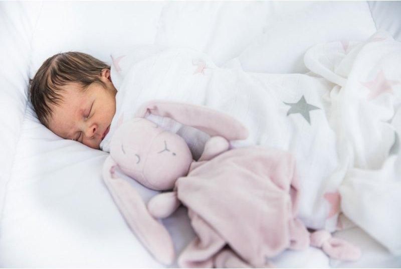 Effiki  Mušelínová swaddle přikrývka 2-set Stars Pink 115 x 115 cm - obrázek 2