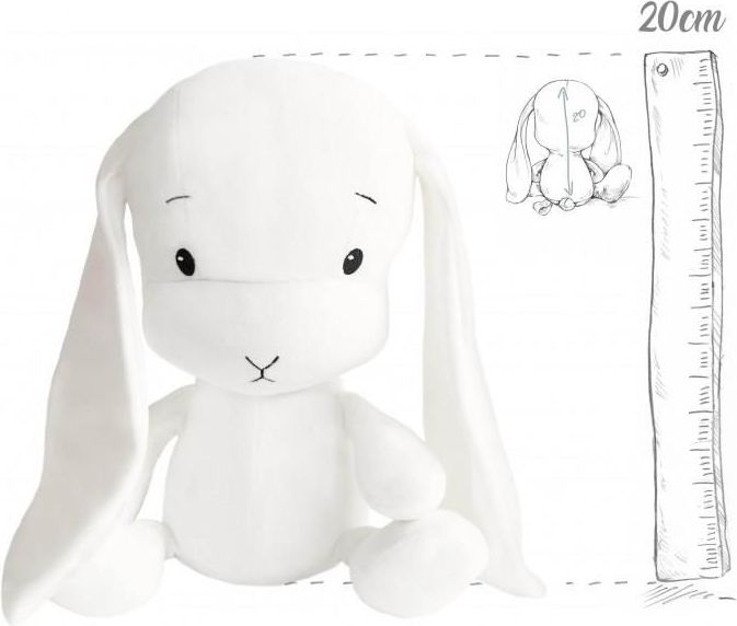 Effiki  Effík Bunny bílý s bílými oušky - 3 velikosti velikost S - obrázek 1