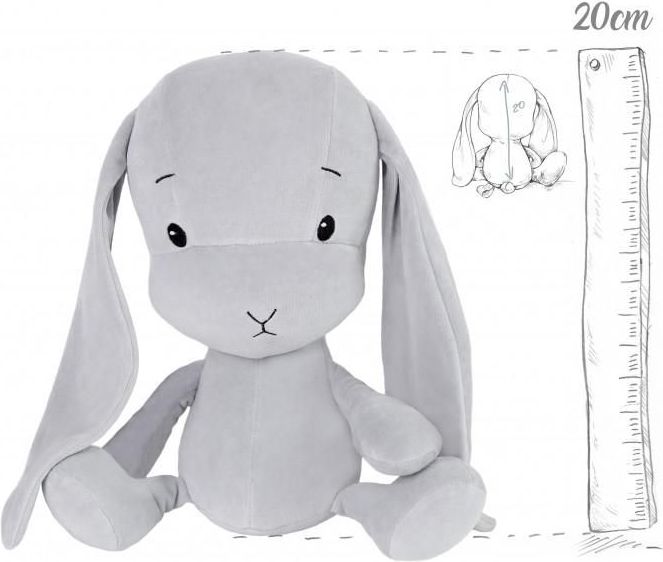 Effiki  Effík Bunny šedý s šedými oušky - 3 velikosti velikost S - obrázek 1