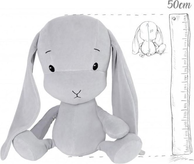 Effiki  Effík Bunny šedý s šedými oušky - 3 velikosti velikost L - obrázek 1